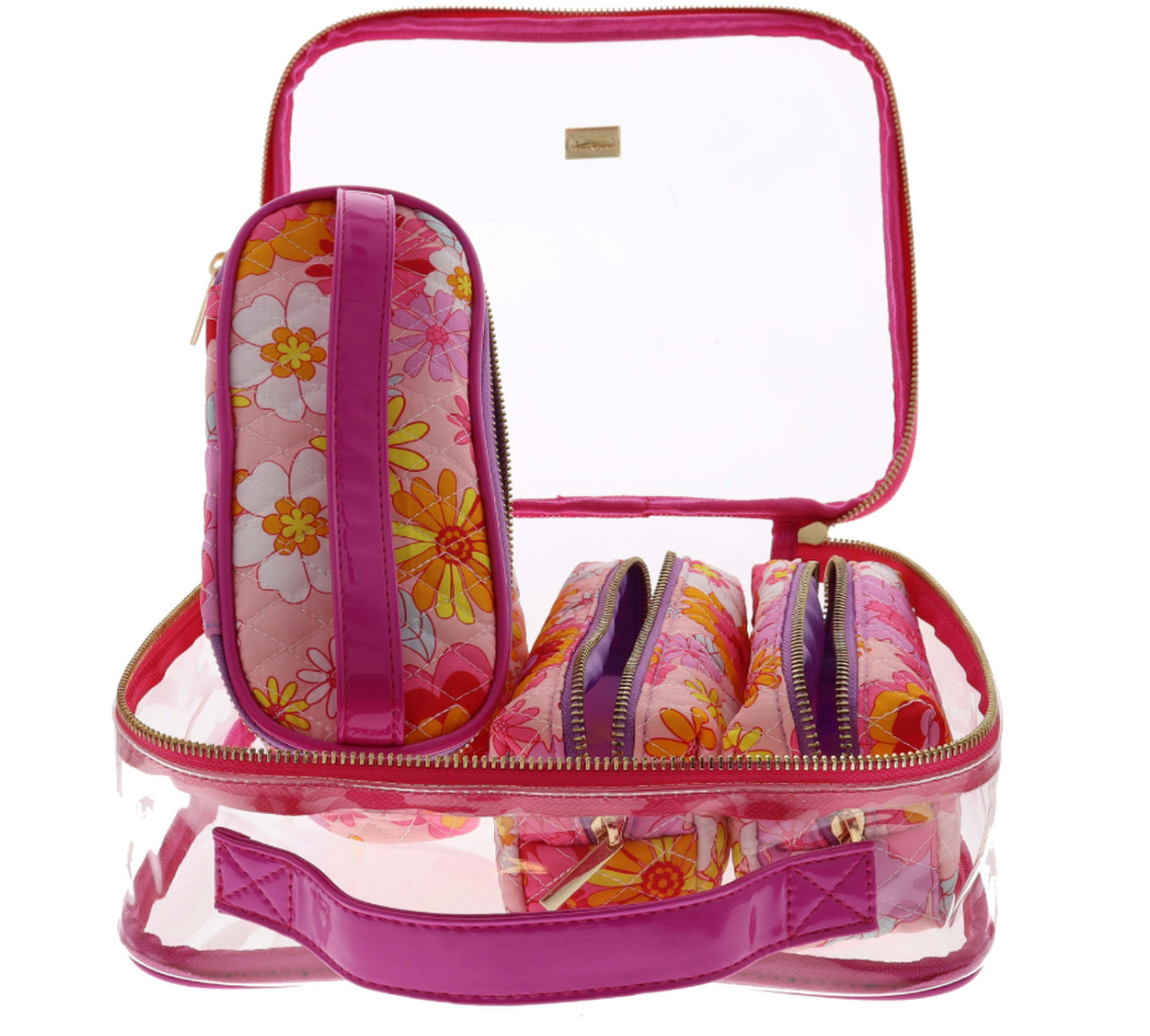 Flower Power Clear Toiletry Set