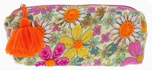 Fancy Floral Small Zipper Pouch