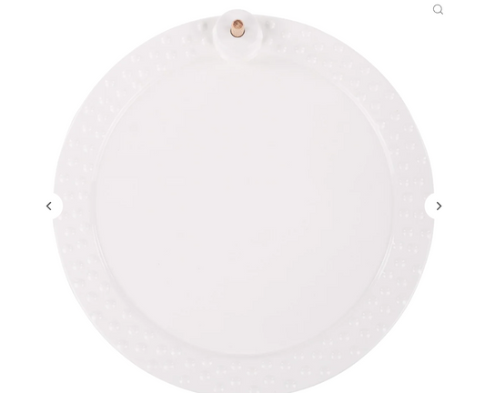 White Round Platter