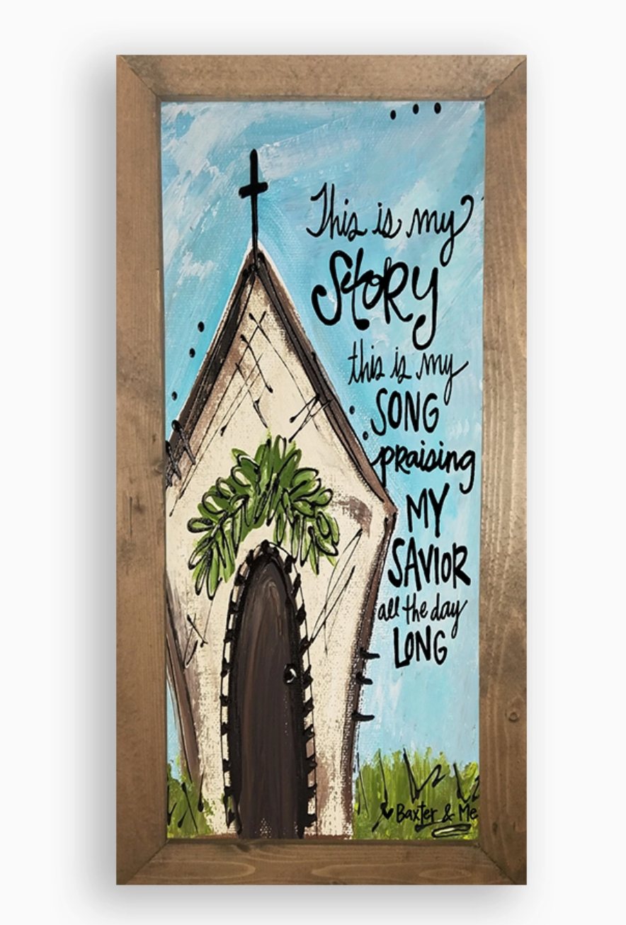 This is My Story Framed Canvas