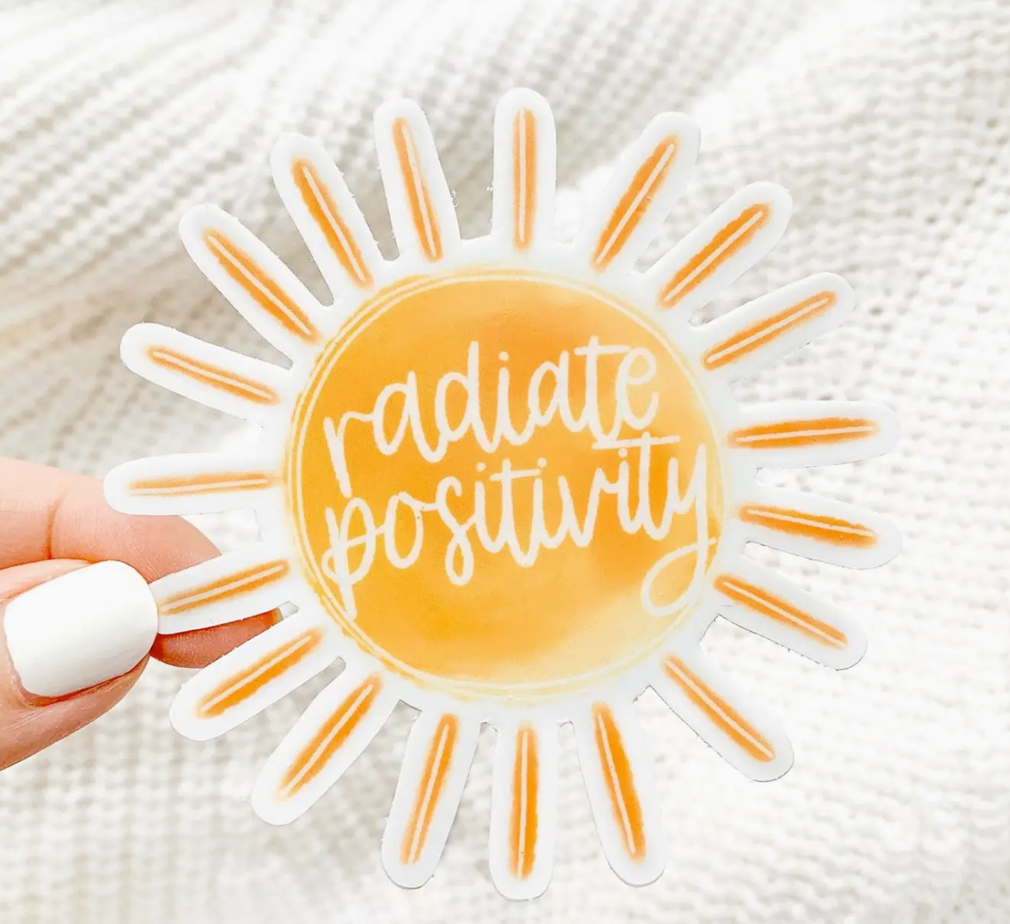 Radiate Positivity Sun Sticker