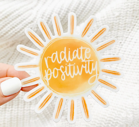 Radiate Positivity Sun Sticker