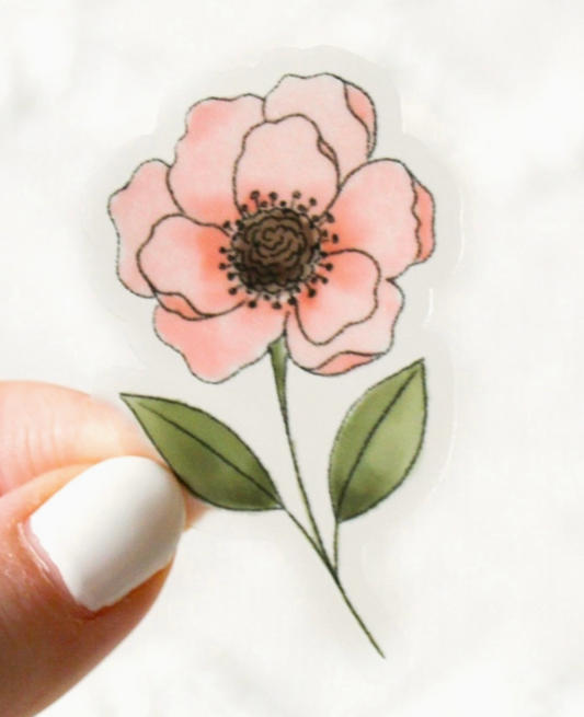 Clear Anemone Sticker