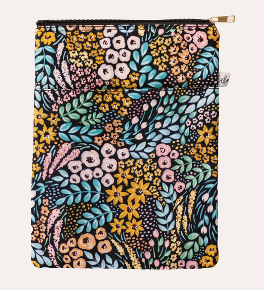 Black Floral Tablet Sleeve
