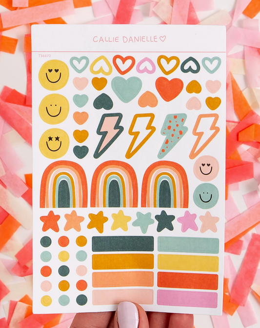 Fun Icons Sticker Sheet