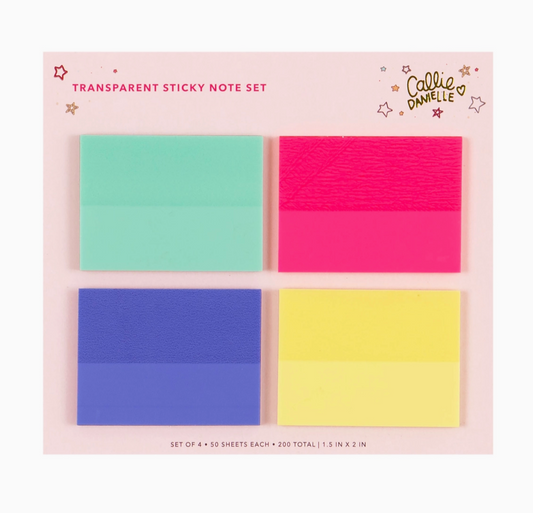 Transparent Sticky Notes Set