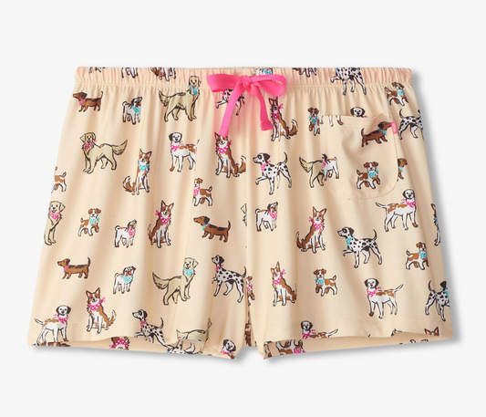 Women's Cute Pups PJ Shorts