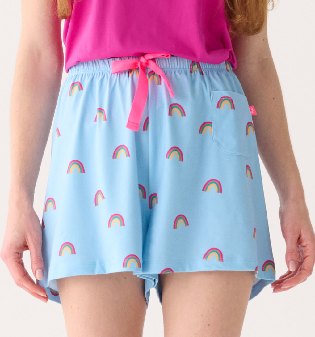 Women's Lucky Rainbow PJ Shorts