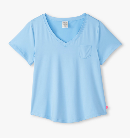 Placid Blue V-Neck Sleep Shirt