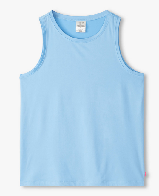 Placid Blue Scoop Neck Sleep Tank