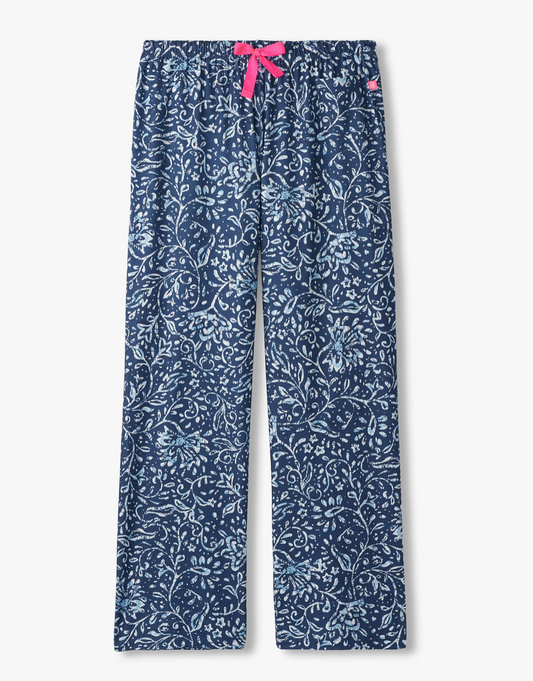 Women's Batik Flowers PJ Pants