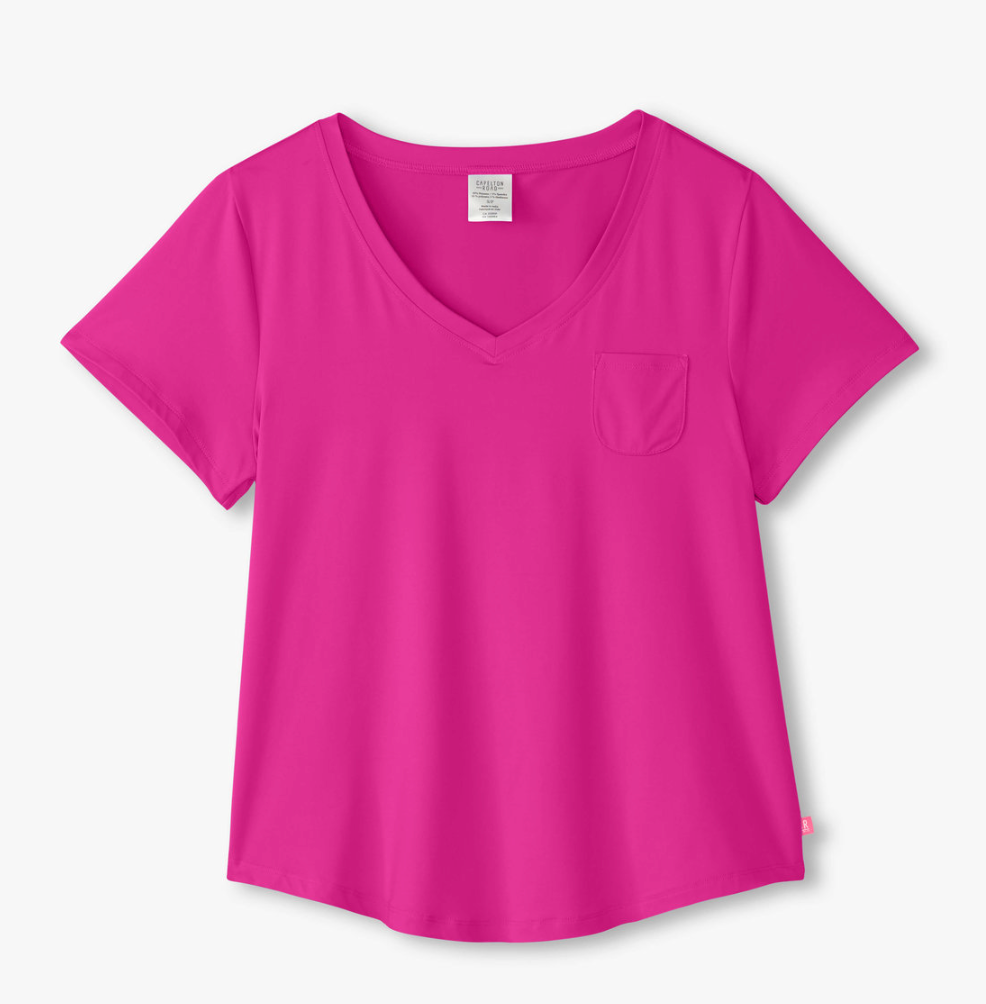 Rose Violet V-Neck Sleep Shirt