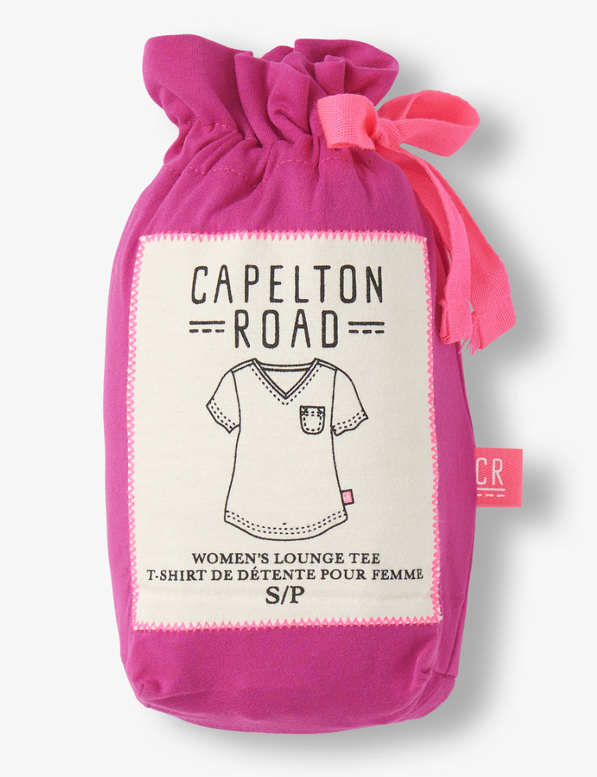 Rose Violet V-Neck Sleep Shirt