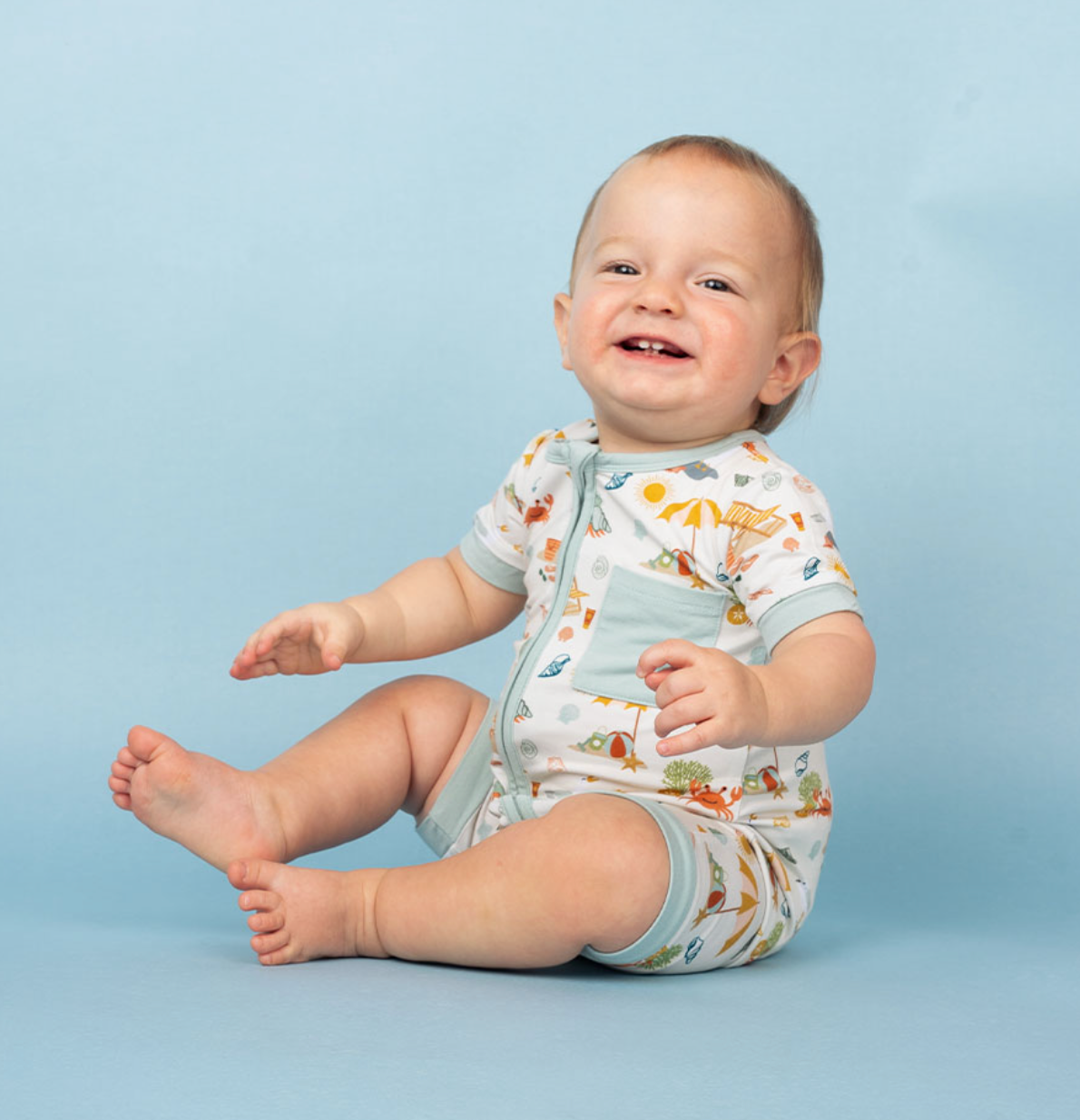 Beach Day Summer Baby Romper