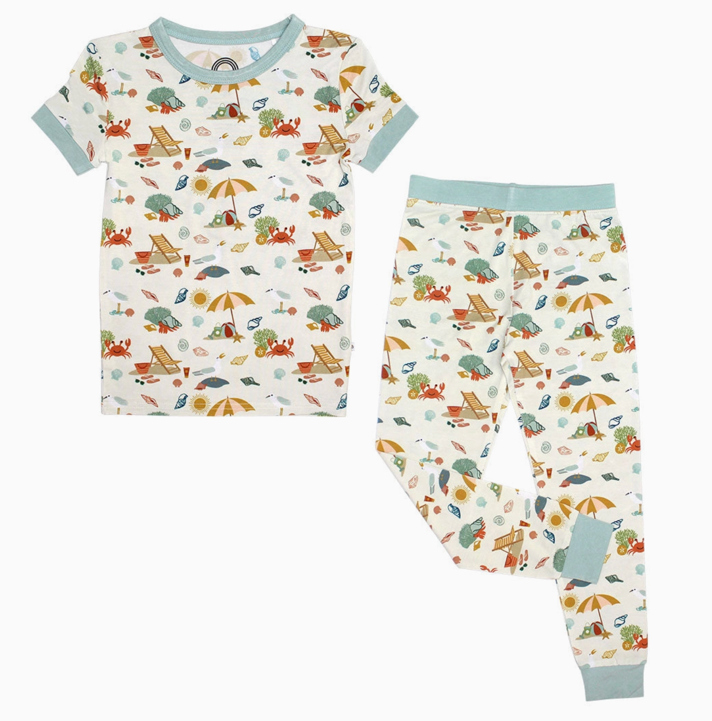 Beach Day Summer Kids Bamboo Pajama Set