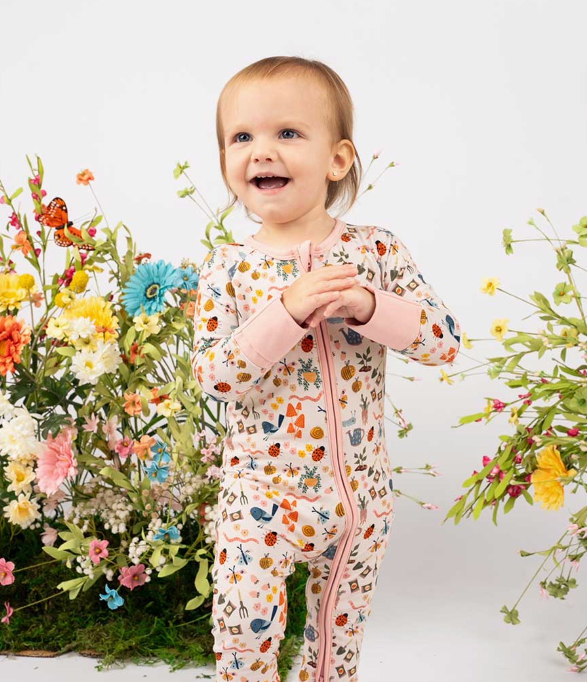 Garden Friends Bamboo Convertible Romper