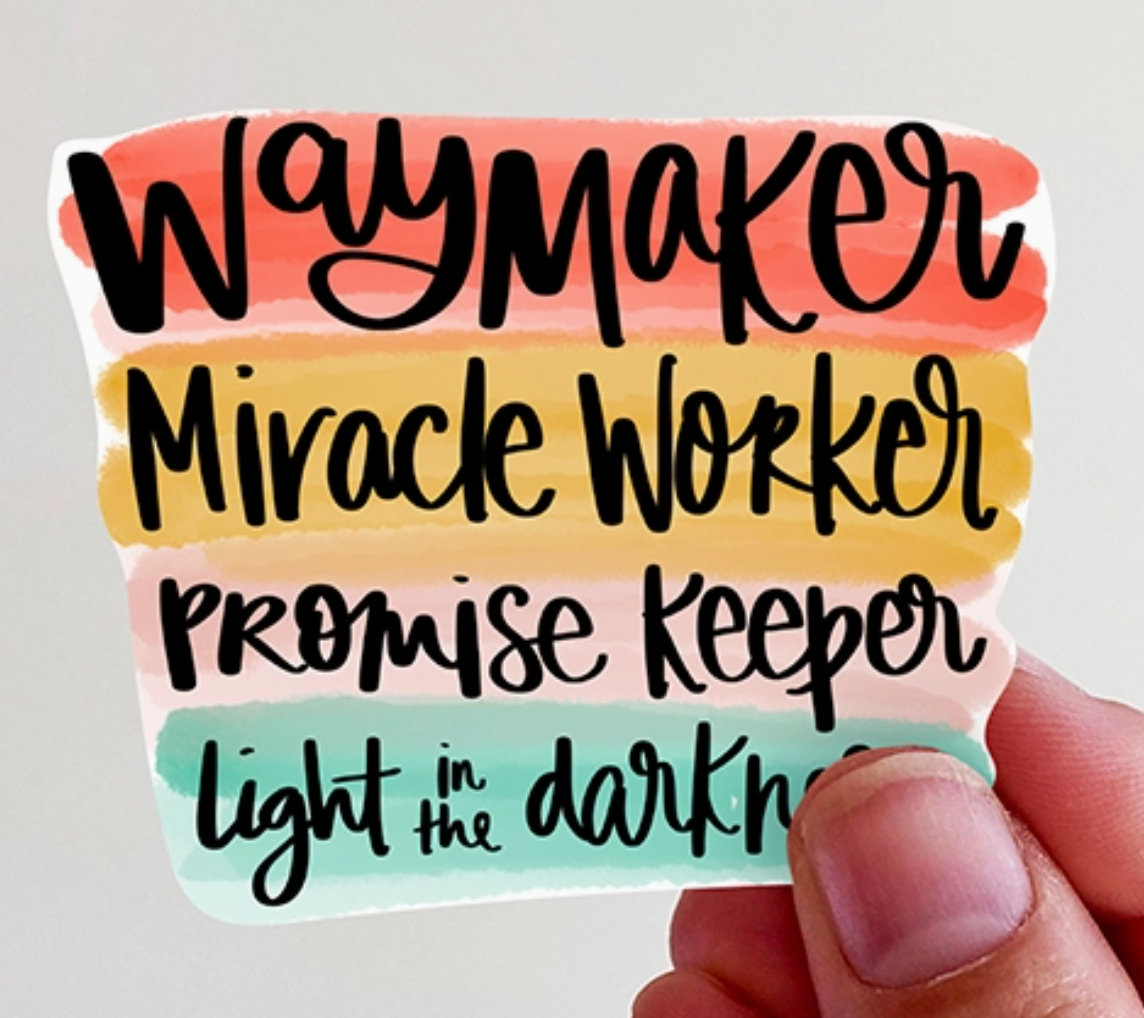 Waymaker Vinyl Sticker