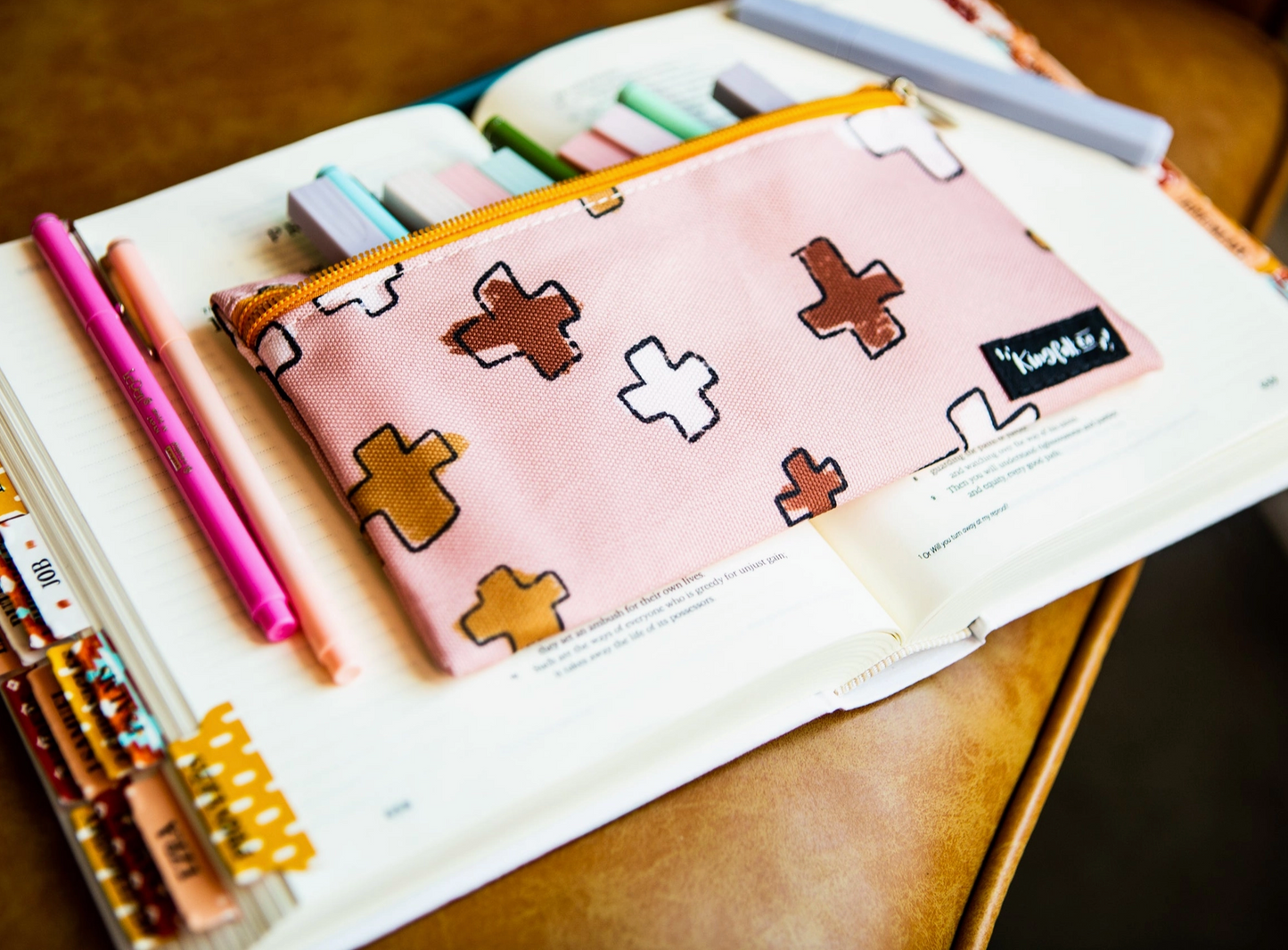 Boho Crosses Pencil Pouch