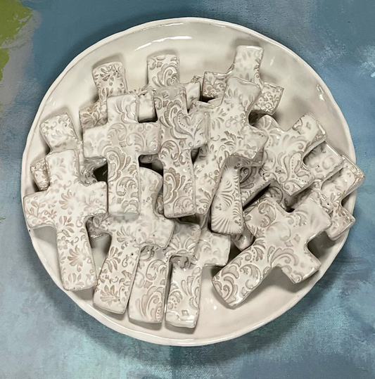 Tab Boren Pottery Pocket Cross