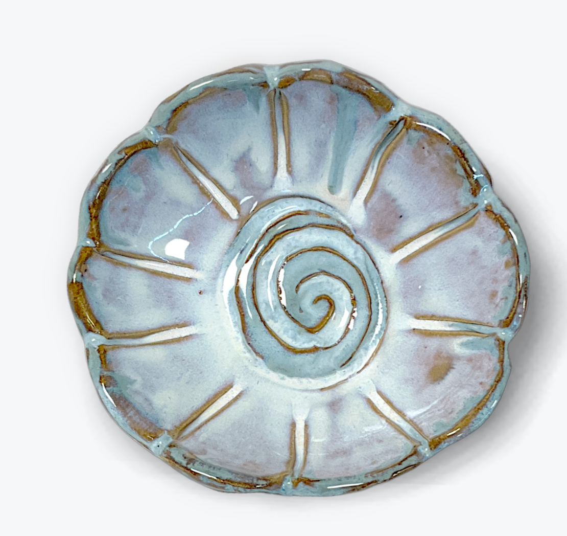 Tab Boren Pottery Flower Bowl