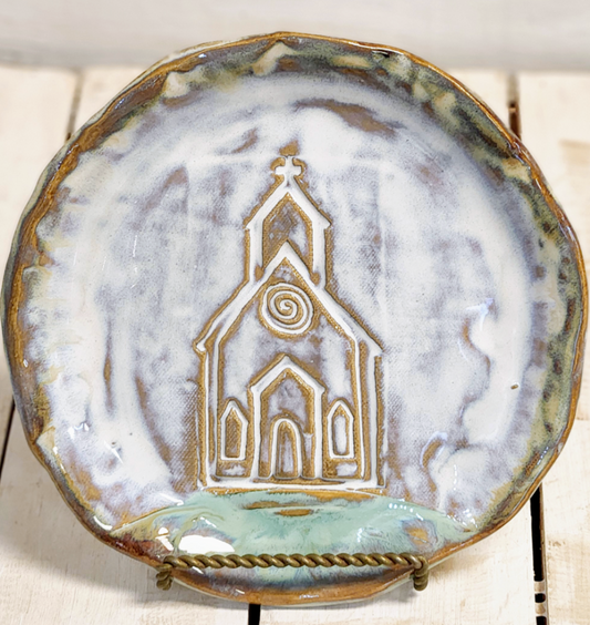 Tab Boren Pottery Church Plate