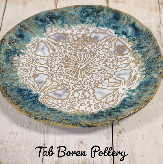Tab Boren Pottery Lace Plate #199