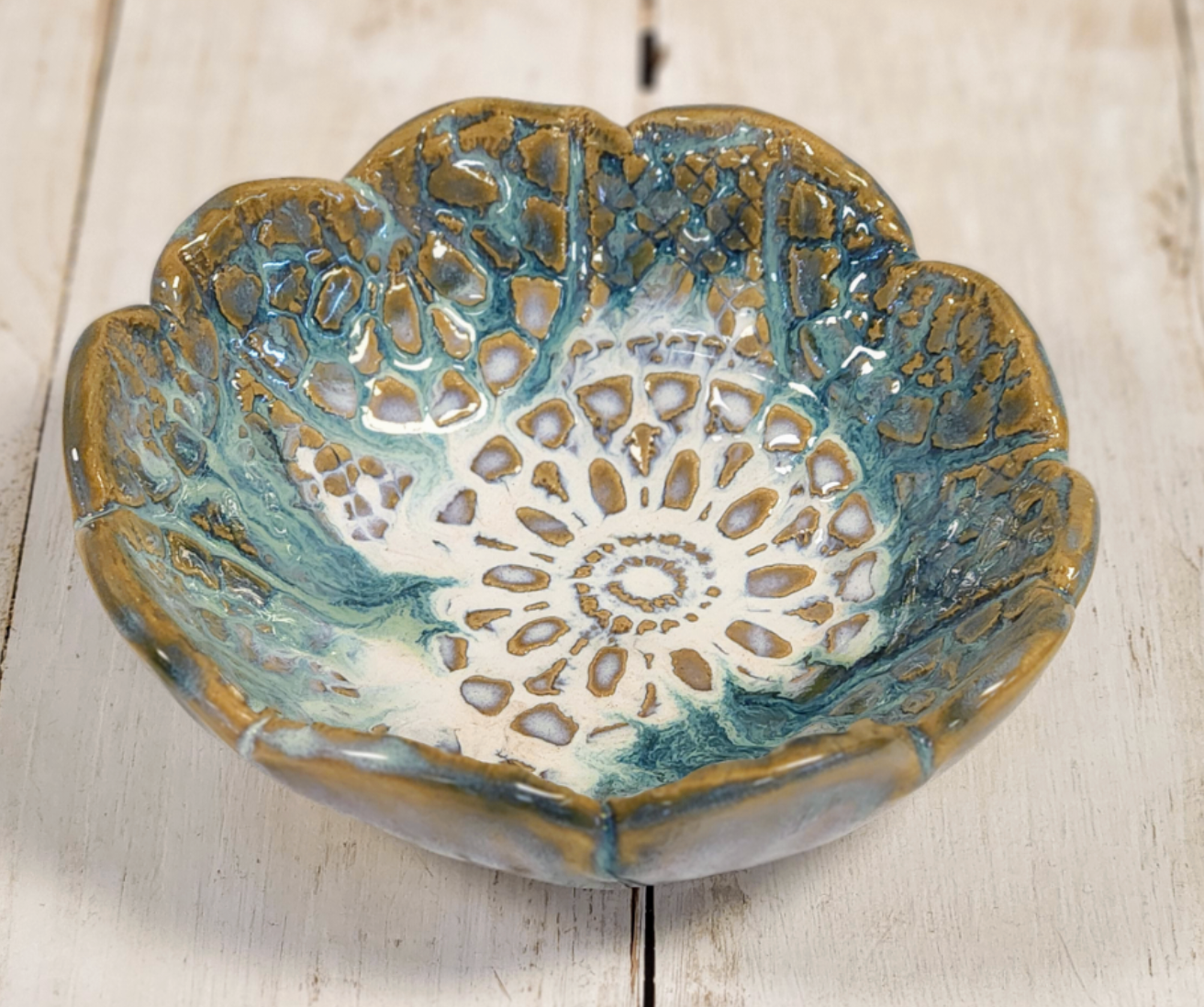 Tab Boren Pottery Lace Bowl #232