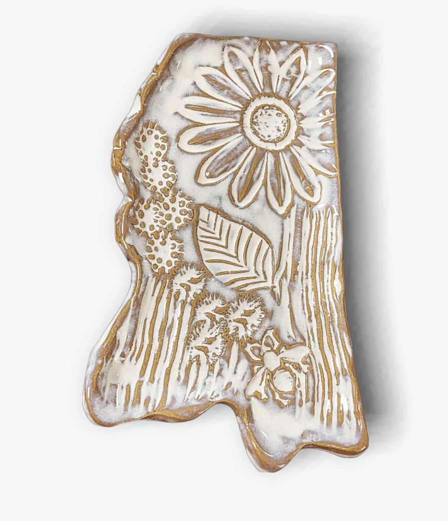 Tab Boren Pottery MS Blossom Tray #375
