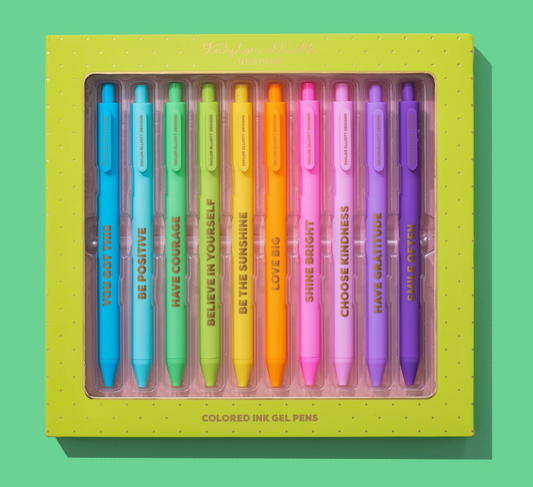 Motivational Gel Pen Set