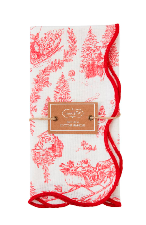 Toile Dinner Napkin Set