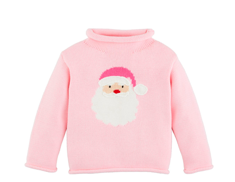 Pink Santa Rollneck Sweater