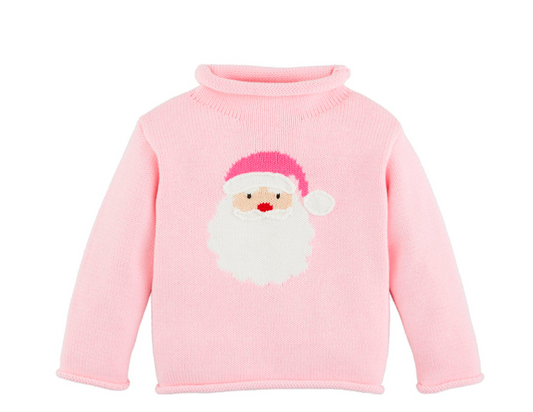 Pink Santa Rollneck Sweater