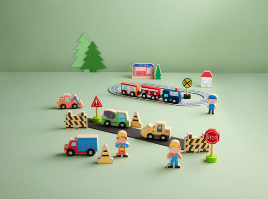 Train Track Toy Set