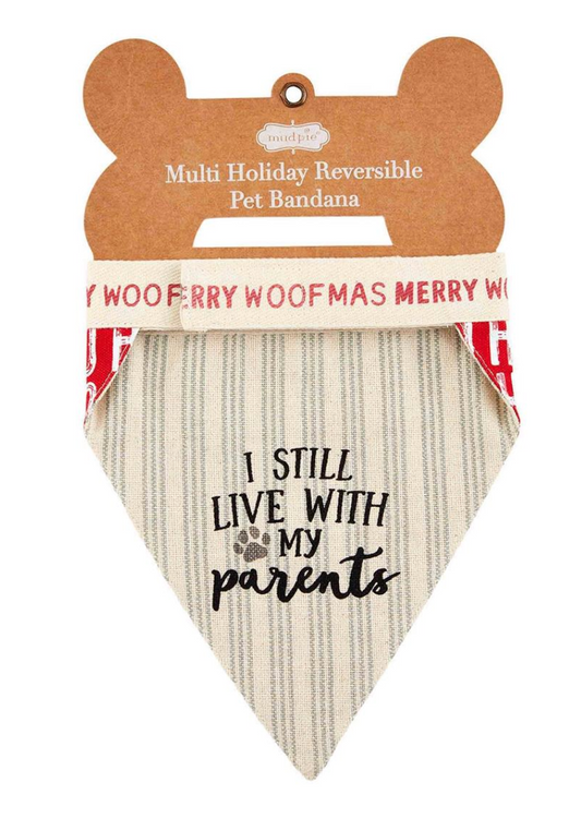 Holiday Reversible Dog Bandana