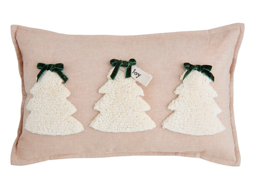 Tufted Christmas Tree Pillow