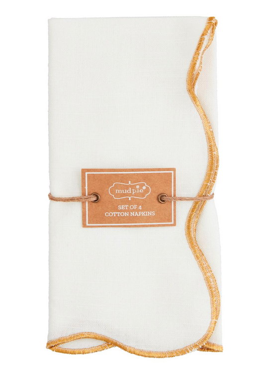 Gold Scallop Napkin Set