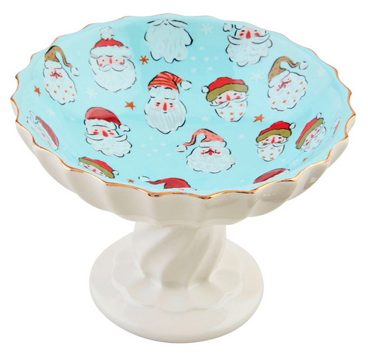 Santa Pedestal Candy Dish