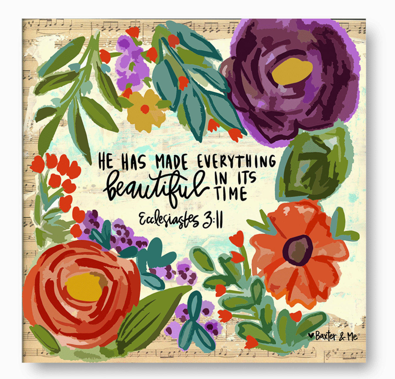 Everything Beautiful Wrapped Canvas