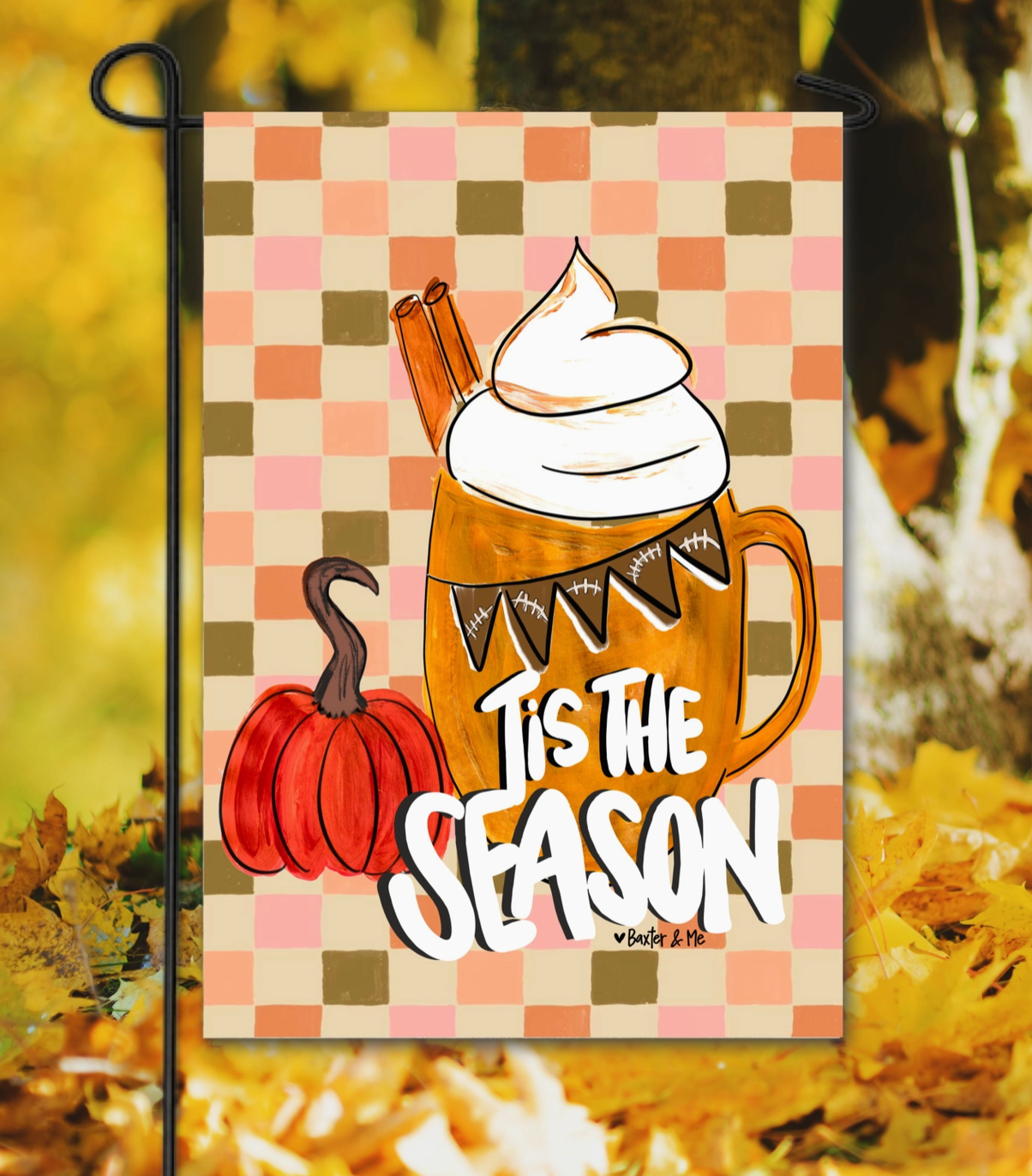 Tis the Season Latte Garden Flag