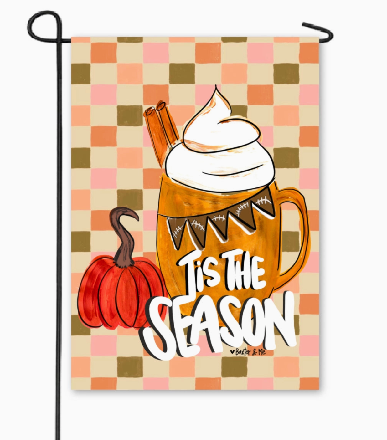 Tis the Season Latte Garden Flag