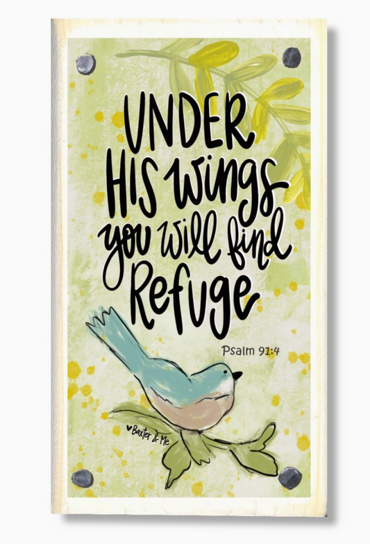 Under His Wings Happy Block