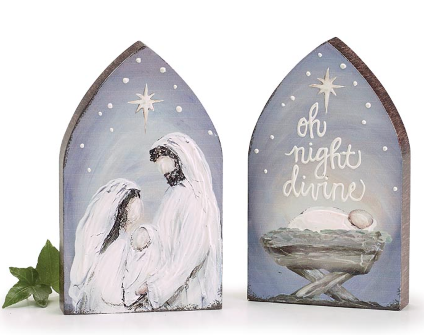 Hand Painted Nativity Shelf Sitter