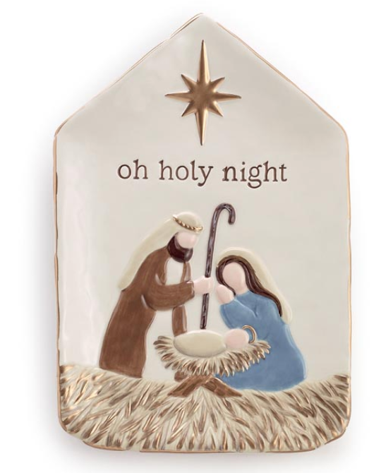 Holy Night Ceramic Tray