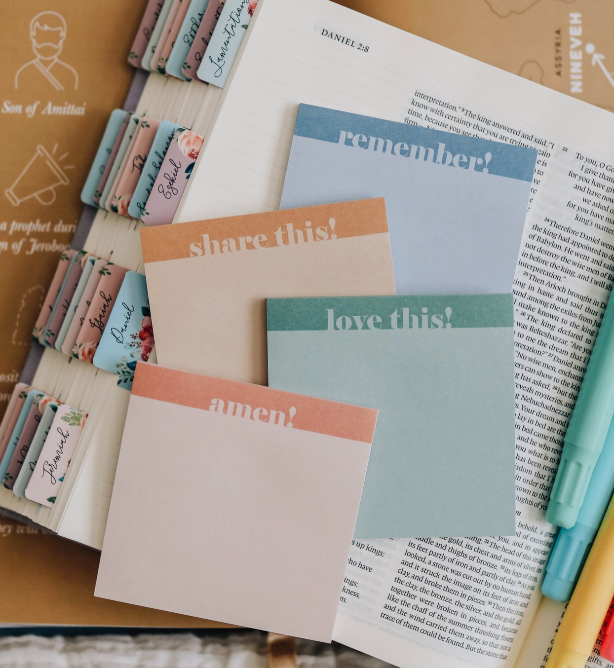 Bright Bible Study Sticky Notes