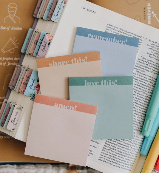 Bright Bible Study Sticky Notes