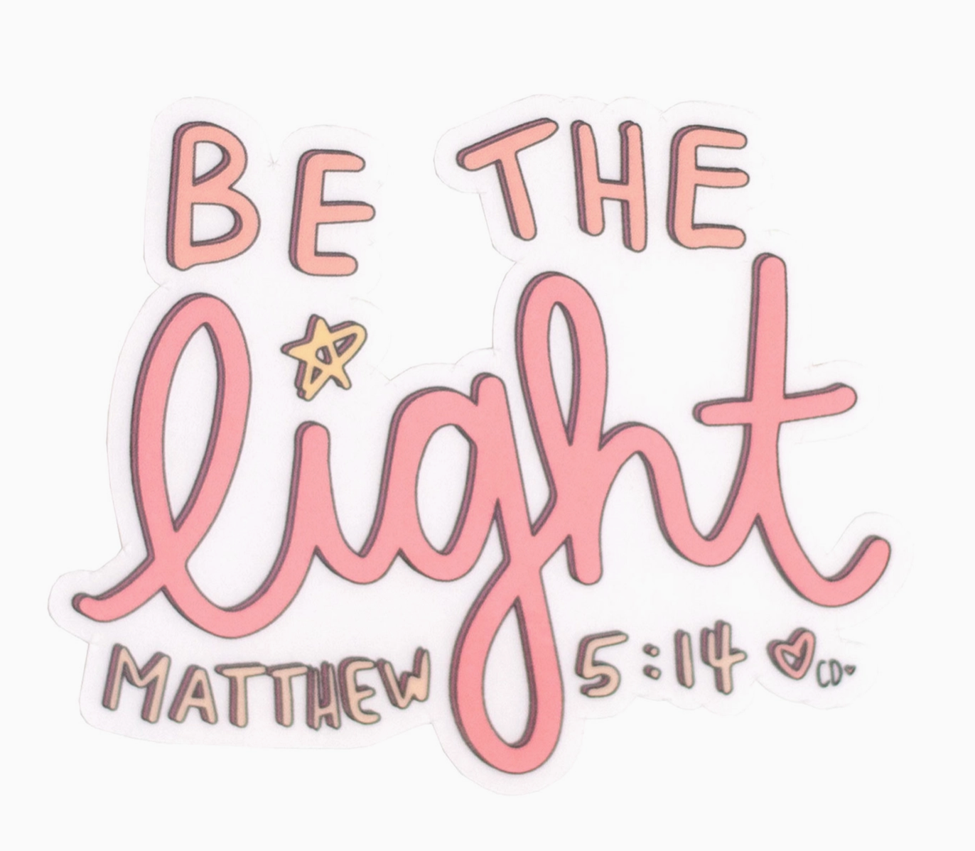 Be the Light Decal Sticker