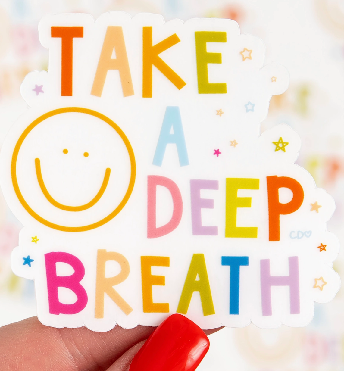 Take A Deep Breath Sticker