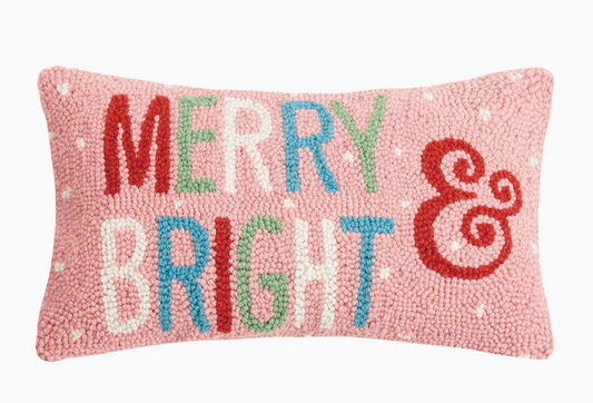 Merry and Bright Hook Pillow