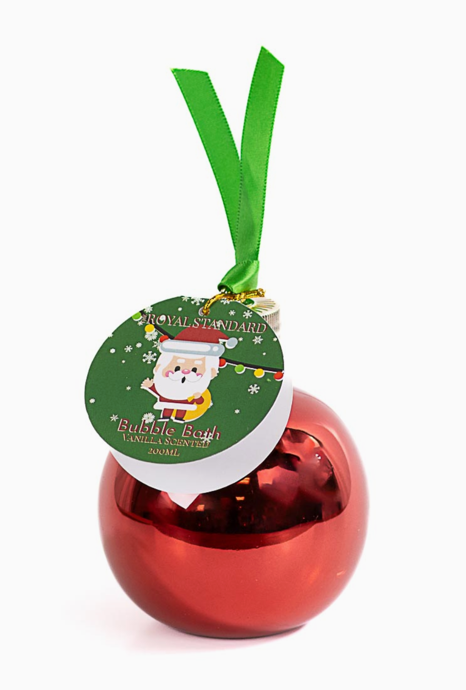 Festive Santa Bubble Bath Ornament