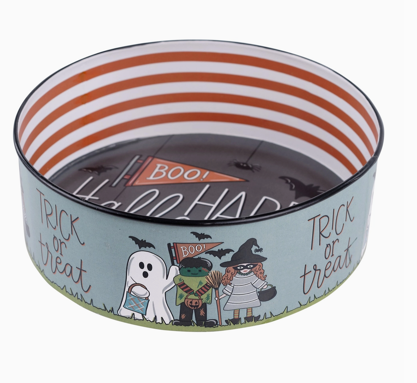 Trick or Treaters Enamel Candy Bowl